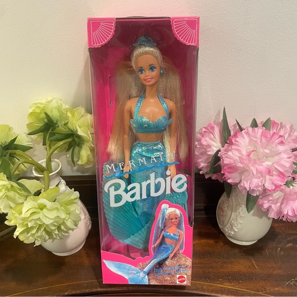 Barbie Mermaid Doll in Teal and Pink Box